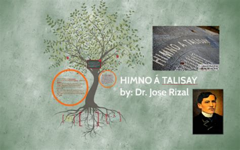 Hymn To Talisay by Jose Rizal .
